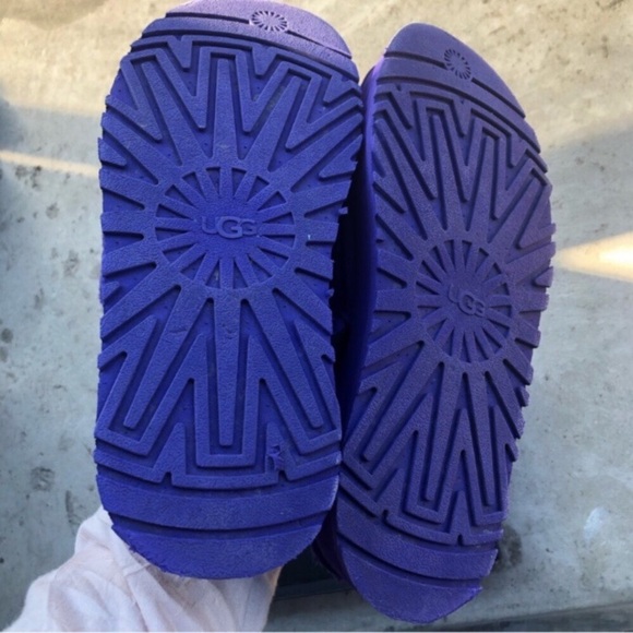 UGG fluffy platforms slide in purple - Picture 5 of 7